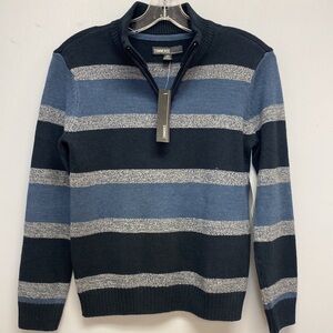 Commerce Boys 1/4 Zip Stripped Sweater